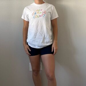 White Rex Orange County Tee